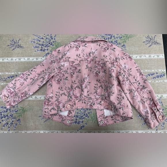 EUC Gap X LoveShackFancy floral denim jacket — toddler size 4 - Picture 4 of 4